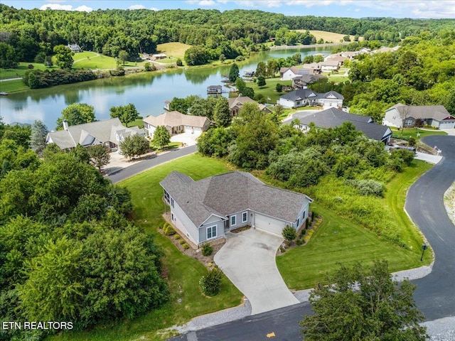 214 Unutsi Trl, Vonore, TN 37885 - aerial perspective of suburban area with a large body of water