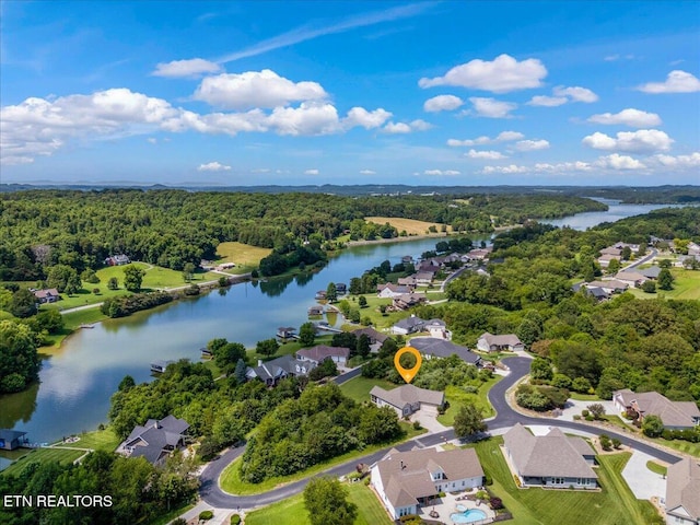 214 Unutsi Trl, Vonore, TN 37885 - aerial perspective of suburban area with a nearby body of water