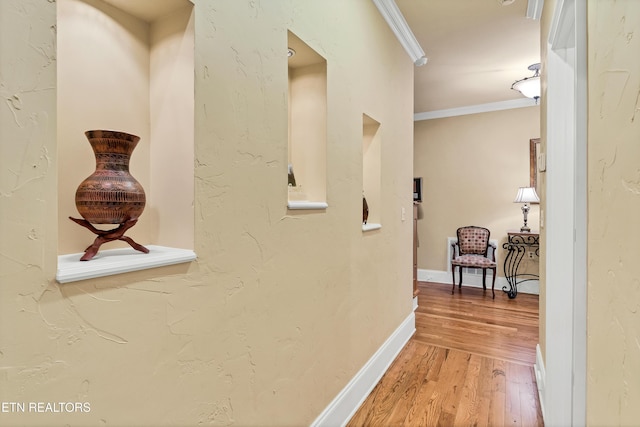 453 Mount John Loop, Townsend, TN 37882 - hall with wood finished floors and crown molding
