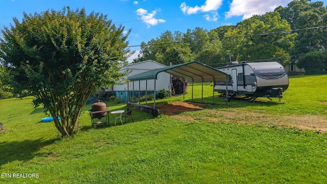 205 County Road 652, Athens, TN 37303 - view of grassy yard featuring a detached carport