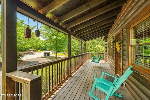 664 Kings Hills Blvd, Pigeon Forge, TN 37863 - view of wooden porch