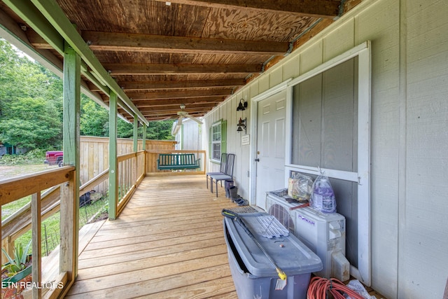 5271 Vardy Blackwater Rd, Sneedville, TN 37869 - view of wooden porch