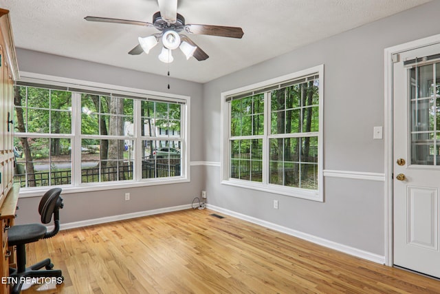 317 Fallen Oak Cir, Seymour, TN 37865 - unfurnished office with a ceiling fan and light wood-style floors