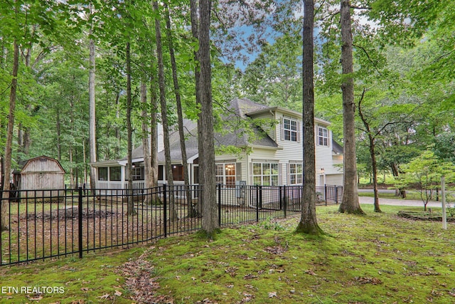 317 Fallen Oak Cir, Seymour, TN 37865 - view of front of property with an outdoor structure and a garage