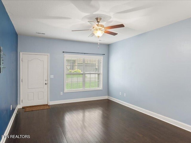 2415 Flannery Way, Powell, TN 37849 - unfurnished room with hardwood / wood-style floors and ceiling fan