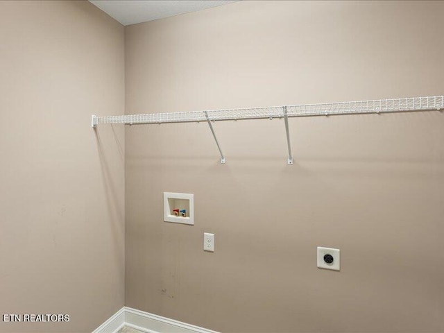 2415 Flannery Way, Powell, TN 37849 - laundry room featuring electric dryer hookup and hookup for a washing machine
