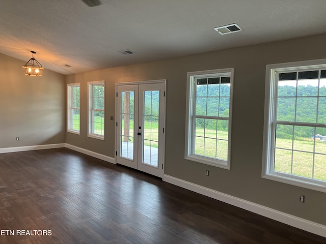 180 Sparks Landing Rd, Maynardville, TN 37807 - entryway featuring dark wood finished floors, plenty of natural light, and lofted ceiling