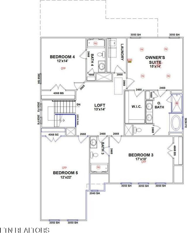 423 Ivey Farms Ln, Farragut, TN 37934 - view of floor plan / room layout