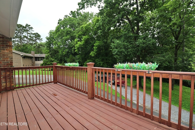 433 Clover Fork Dr, Knoxville, TN 37934 - view of wooden terrace