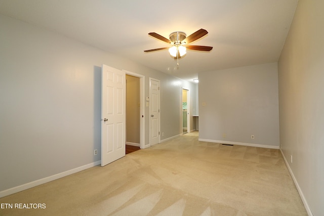 433 Clover Fork Dr, Knoxville, TN 37934 - spare room with a ceiling fan and light colored carpet