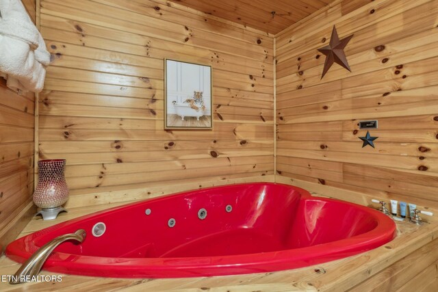 3014 N Clear Fork Rd, Sevierville, TN 37862 - miscellaneous room with wooden walls