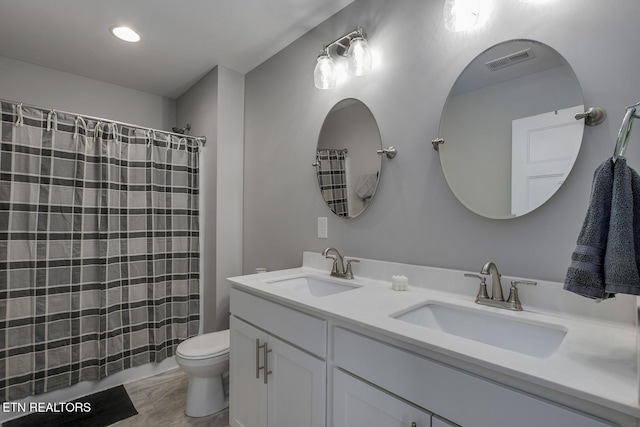 11944 Cordial Ln, Knoxville, TN 37932 - full bathroom with double vanity and a shower with shower curtain