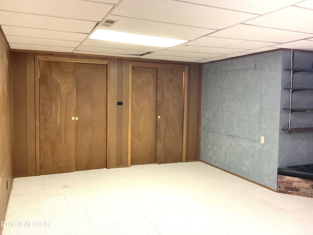 3505 Hackworth Rd, Knoxville, TN 37931 - finished basement with a drop ceiling