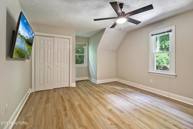 110 Lakecrest Ln, Oak Ridge, TN 37830 - bonus room featuring wood finished floors, plenty of natural light, ceiling fan, and vaulted ceiling