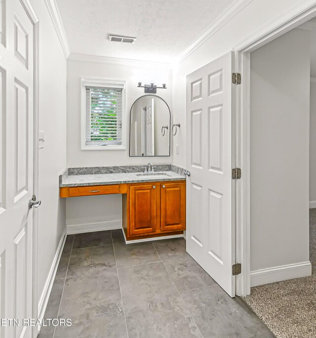 933 Gothic Manor Way, Knoxville, TN 37923 - bathroom with crown molding and vanity