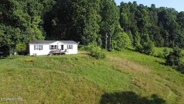 167 Marina Ln, Lafollette, TN 37766 - view of subject property with a heavily wooded area