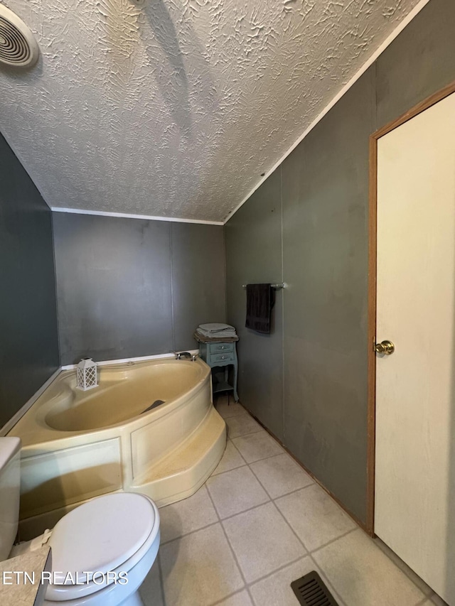 167 Marina Ln, Lafollette, TN 37766 - full bathroom with a bath, a textured ceiling, and tile patterned floors