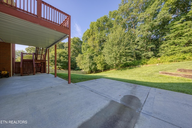 2150 Hirst Cir, Lenoir City, TN 37771 - view of patio / terrace with stairs