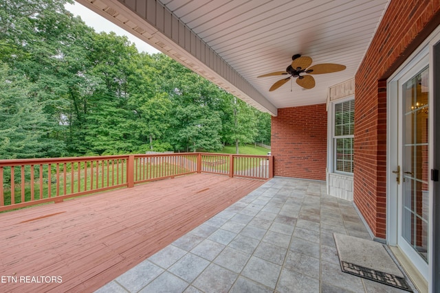 2150 Hirst Cir, Lenoir City, TN 37771 - wooden deck featuring ceiling fan