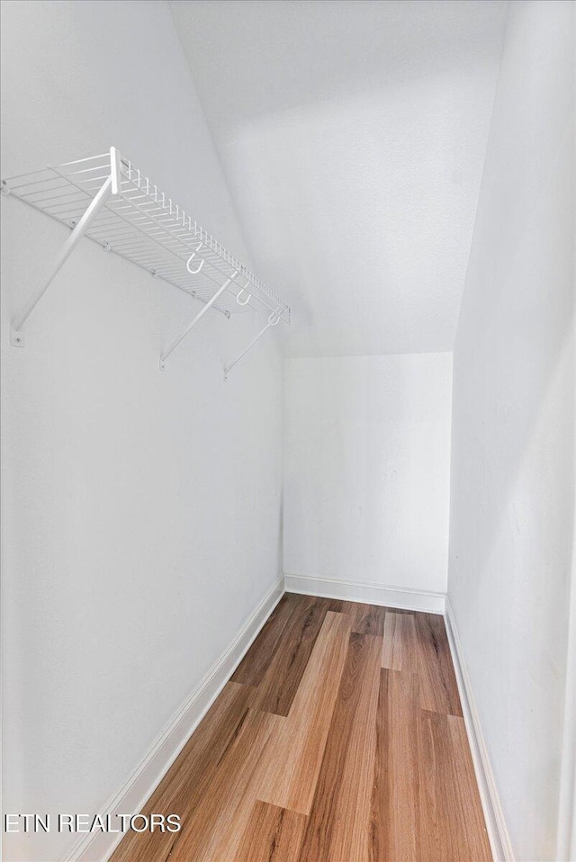 8630 Yellow Aster Rd, Knoxville, TN 37931 - spacious closet with light wood finished floors and vaulted ceiling