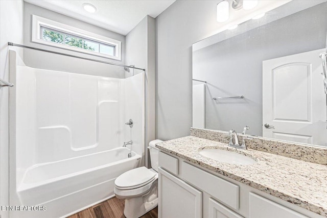 8630 Yellow Aster Rd, Knoxville, TN 37931 - bathroom featuring vanity, wood finished floors, and washtub / shower combination