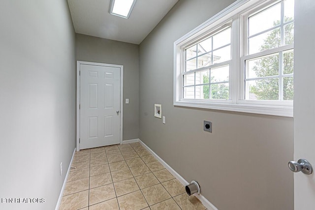 200 W Park Cir, Decatur, TN 37322 - laundry room with hookup for an electric dryer, washer hookup, and light tile patterned floors