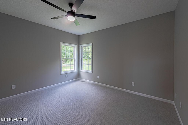 200 W Park Cir, Decatur, TN 37322 - empty room with carpet, a ceiling fan, and a textured ceiling