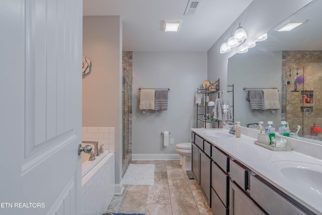 1221 Sky Top Ln, Powell, TN 37849 - full bath with a stall shower, double vanity, and a garden tub