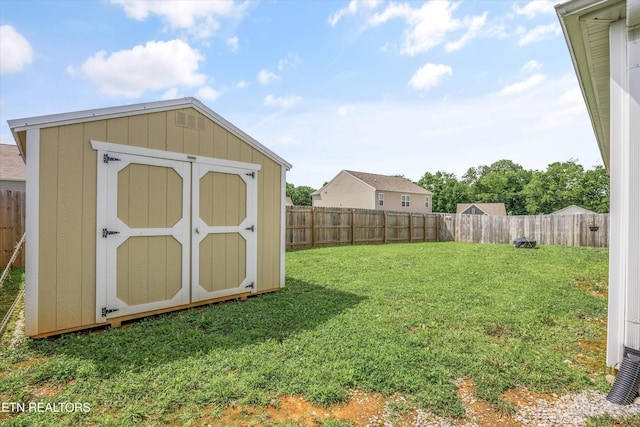 213 Newman Cir, Jefferson City, TN 37760 - fenced backyard featuring a shed