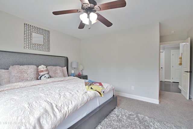 11957 Lakehurst Ln, Knoxville, TN 37934 - bedroom with carpet floors and a ceiling fan
