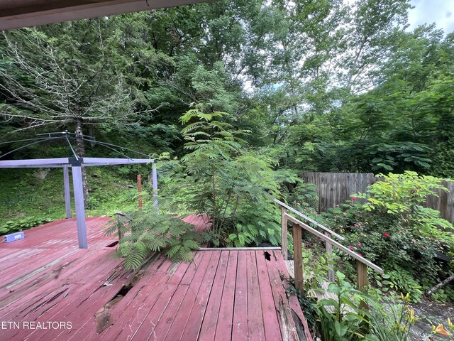 435 Simms Fork Rd, Arjay, KY 40902 - view of wooden deck