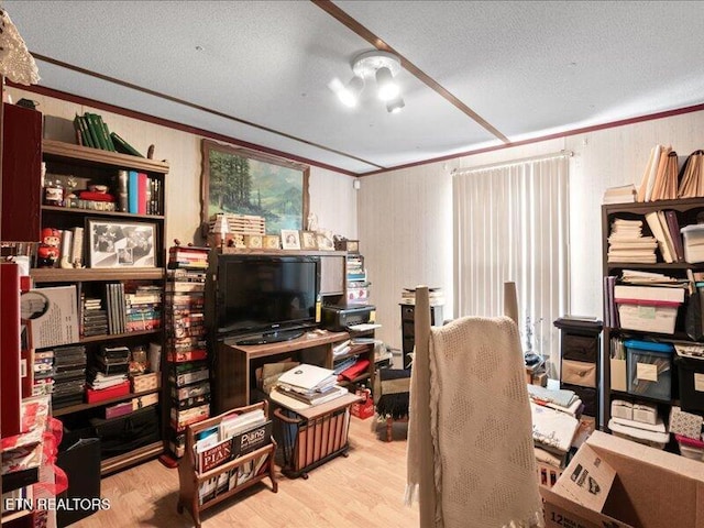 205 Ellison Rd, Lafollette, TN 37766 - home office with crown molding and wood finished floors