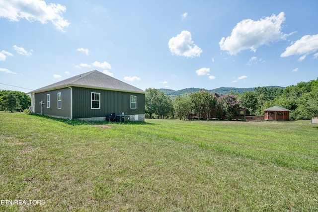 177 Hidden River Ave, Sparta, TN 38583 - view of grassy yard with a gazebo and a mountain view