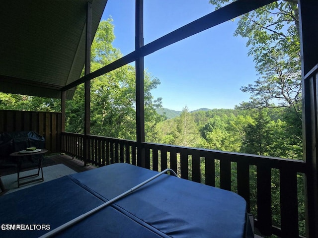 2011 Ridgecrest Loop Ln, Sevierville, TN 37876 - exterior space featuring a view of trees and outdoor dining area