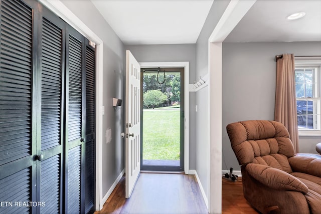 898 W Cunningham St, Alcoa, TN 37701 - foyer entrance featuring wood finished floors, healthy amount of natural light, and recessed lighting