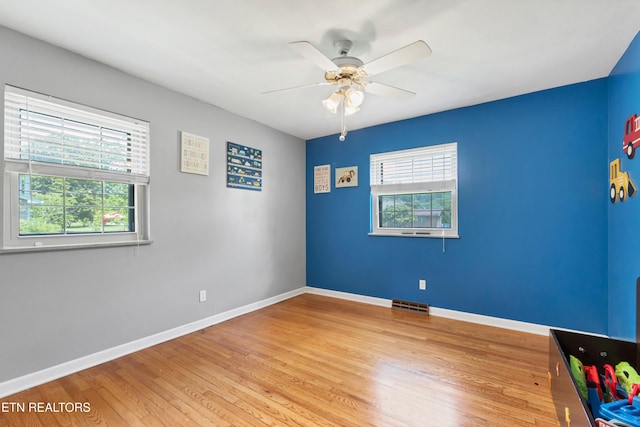898 W Cunningham St, Alcoa, TN 37701 - spare room featuring ceiling fan and wood finished floors