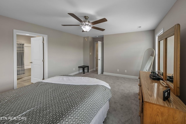 3038 Lazy River Dr, Knoxville, TN 37931 - bedroom featuring light carpet and ceiling fan