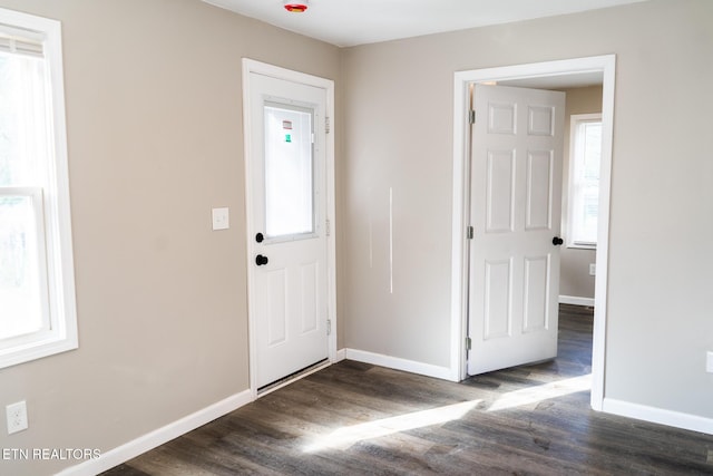 711 E Mountcastle St, Jefferson City, TN 37760 - foyer entrance featuring dark wood-style flooring and healthy amount of natural light