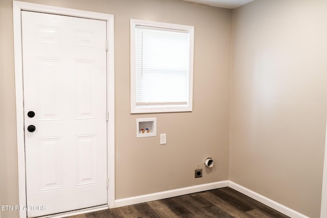 711 E Mountcastle St, Jefferson City, TN 37760 - washroom featuring dark wood-style flooring, washer hookup, and electric dryer hookup