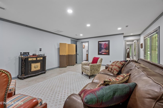 2991 Walden Flats Way, Sevierville, TN 37862 - living area with recessed lighting and ornamental molding