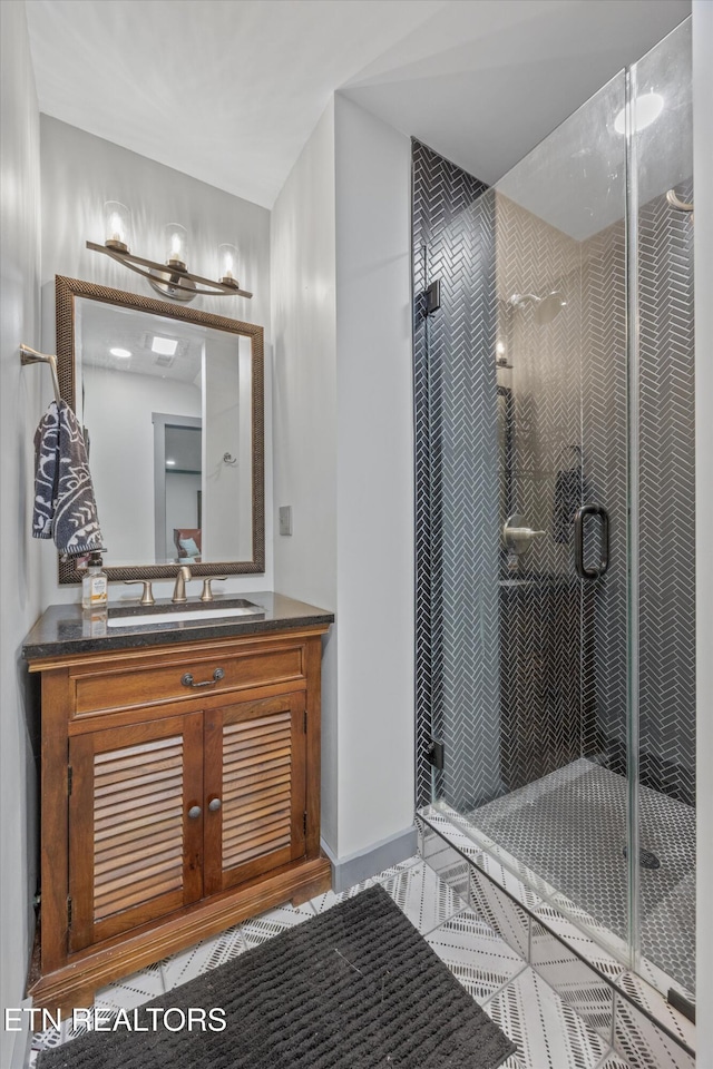 2991 Walden Flats Way, Sevierville, TN 37862 - bathroom with vanity and a shower stall