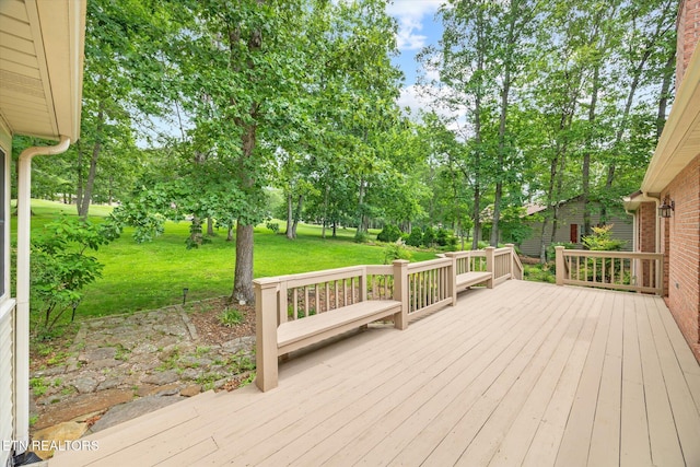 103 Wickham Ln, Fairfield Glade, TN 38558 - wooden deck with a yard