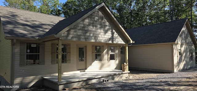 2333 Arrow Trl, Monterey, TN 38574 - view of front of house with covered porch and roof with shingles