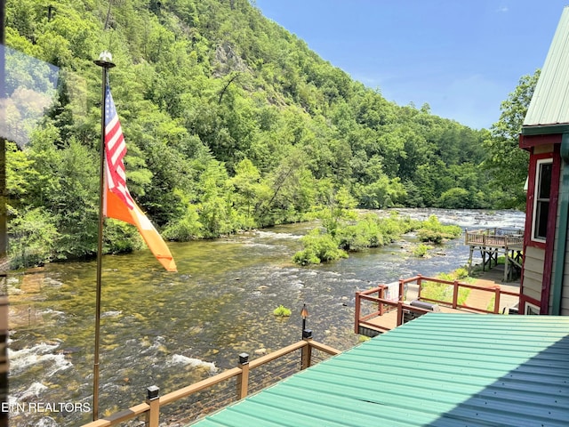 1659 Cherohala Skwy, Tellico Plains, TN 37385 - deck featuring a forest view