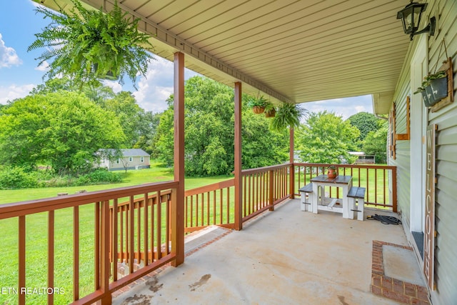 555 N Trigonia Rd, Greenback, TN 37742 - view of patio / terrace featuring view of scattered trees