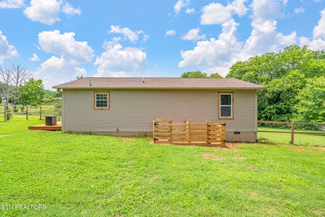 555 N Trigonia Rd, Greenback, TN 37742 - rear view of property with crawl space