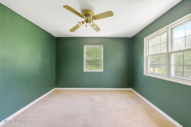 330 Dilbeck Ln, Caryville, TN 37714 - carpeted spare room featuring baseboards and ceiling fan