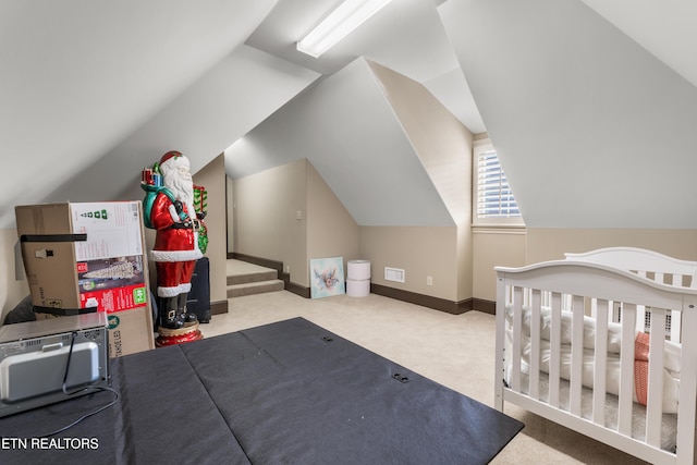 12209 Preston Landing Way, Knoxville, TN 37922 - bedroom with carpet and lofted ceiling
