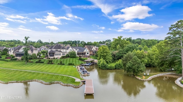 12209 Preston Landing Way, Knoxville, TN 37922 - aerial view of residential area with a large body of water and a tree filled landscape