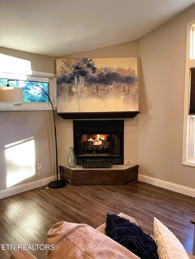 116 Lasalle Rd, Oak Ridge, TN 37830 - living area with a multi sided fireplace and wood finished floors